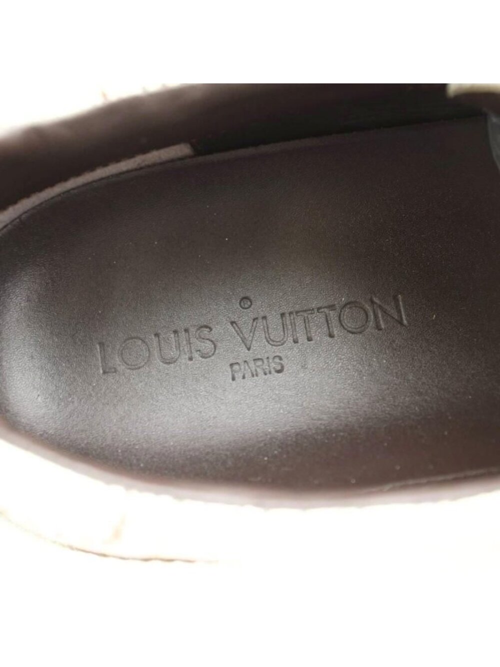 Louis Vuitton Sneakers Low Cut Perforated Leather Mesh 8 White KU - Picture 5 of 9